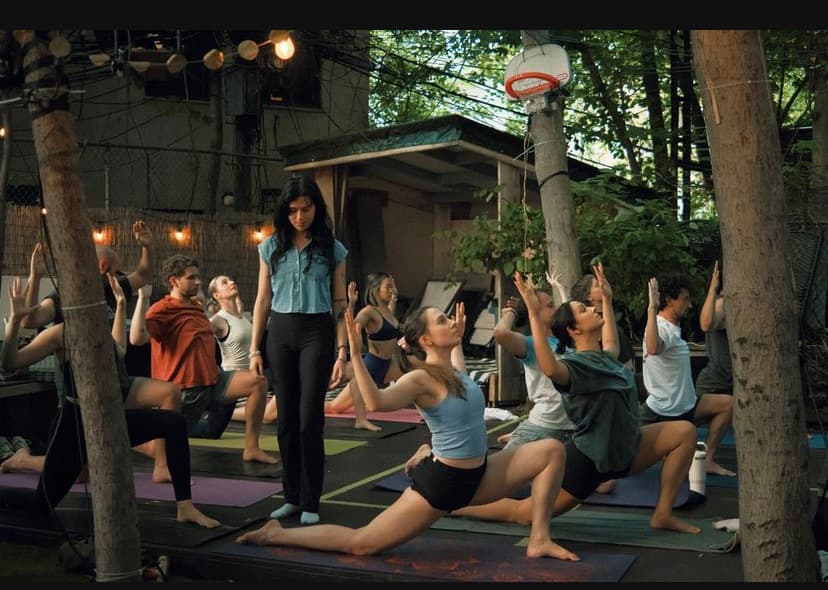 Yoga class at Yard 559